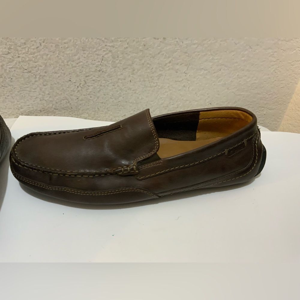 Clark’s leather driving slip Ons shoes - Mens 910.5 M/44